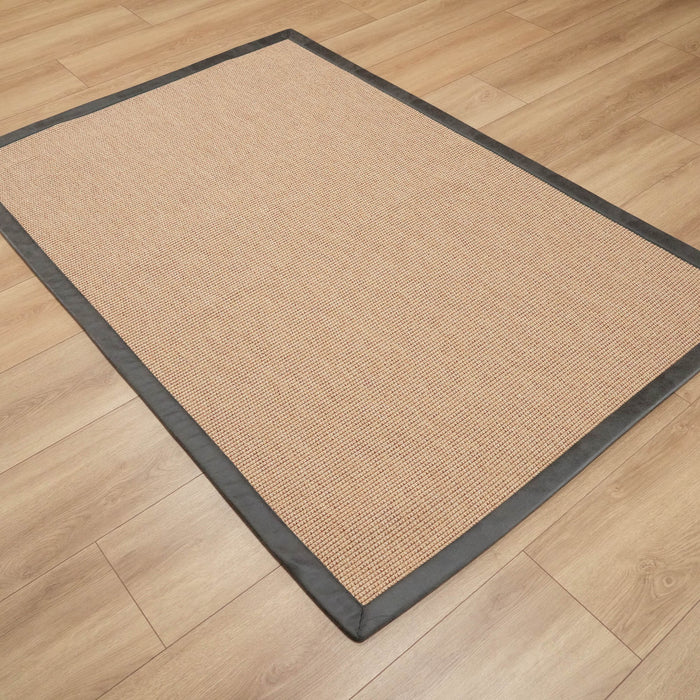 Sisal Serisi Makine Dokuma Bej Sade Desenli Halı, 120x180 cm — Halıcızade