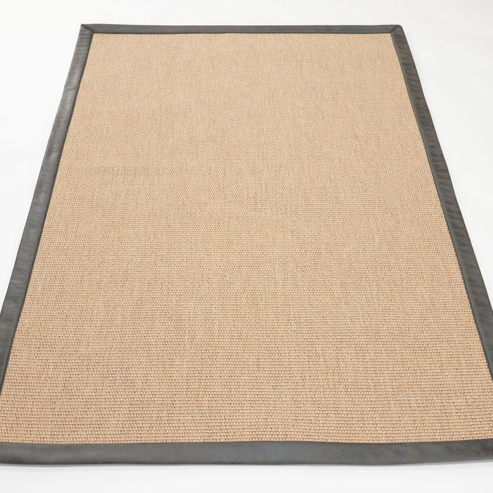 Sisal Serisi Makine Dokuma Bej Sade Desenli Halı — 120x180 cm
