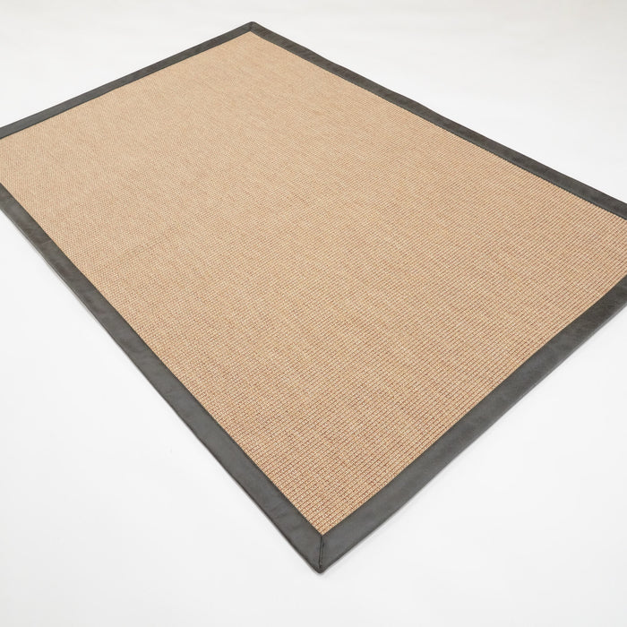 Sisal Serisi Makine Dokuma Bej Sade Desenli Halı — modern tasarım