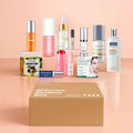 Skincare Mystery Box Gift Set featuring various beauty products and skincare items in a stylish presentation.
