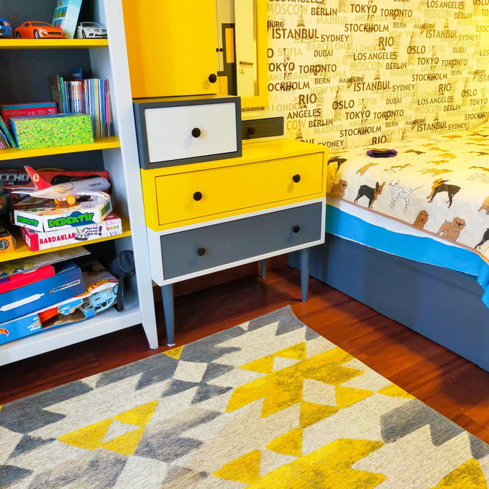 Eko Halı Smart Geometrik Desenli Makine Dokuma Halı
