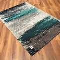 Smart Serisi Soyut Desenli Makine Dokuma Halı, turkuaz, 80x150 – 200x290 cm — Halıcızade