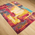 Smart Serisi Soyut Desenli Makine Dokuma Halı, rengarenk, 120x180 cm — Halıcızade