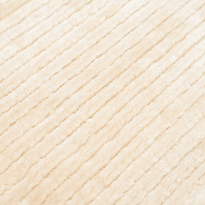 Soft Line Serisi Çizgi Desenli Krem Bambu Halı — sade desenli