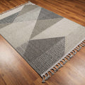 Soho Serisi Geometrik Desenli Makine Dokuma Halı, gri, 80x150 – 200x290 cm — Halıcızade