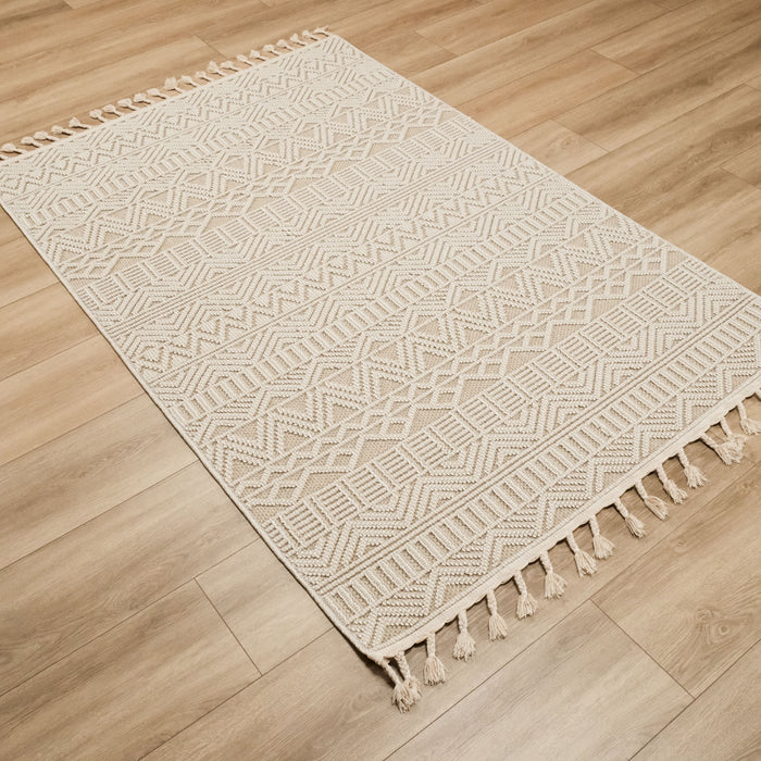 Soho Serisi İskandinav Desenli Makine Dokuma Halı, bej, 80x150 – 200x290 cm — Halıcızade
