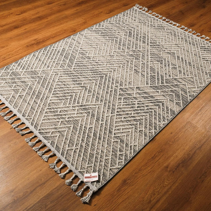 Soho Serisi İskandinav Desenli Makine Dokuma Halı, antrasit, 130x190 – 200x290 cm — Halıcızade