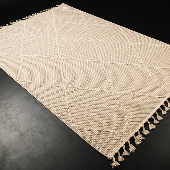 Soho Serisi İskandinav Desenli Makine Dokuma Halı, bej, 80x150 – 200x290 cm — Halıcızade