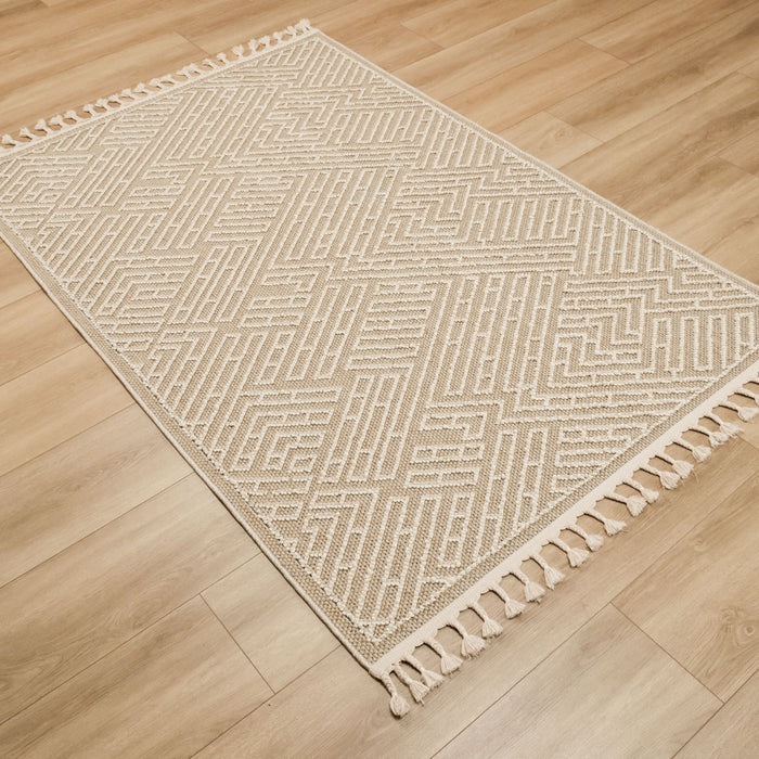 Soho Serisi İskandinav Desenli Makine Dokuma Halı, bej, 80x150 – 200x290 cm — Halıcızade