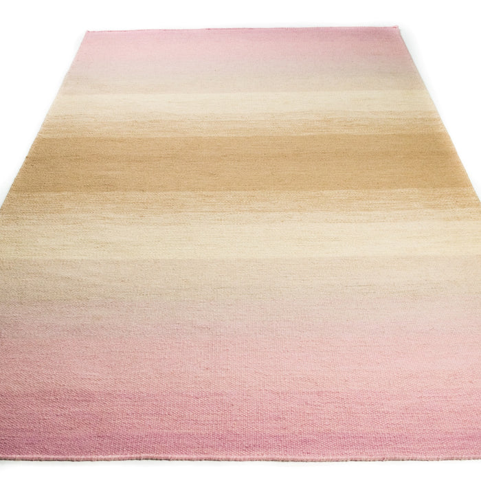 Soyut Desenli El Dokuma Pembe Genç Odası Kilim — el dokuma kilim