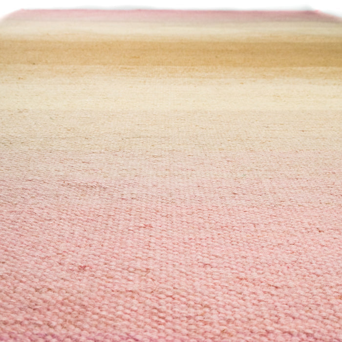 Soyut Desenli El Dokuma Pembe Genç Odası Kilim — 120x180, 140x200 cm