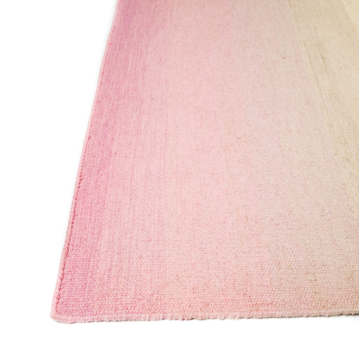 Soyut Desenli El Dokuma Pembe Genç Odası Kilim — modern tasarım