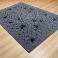 Soyut Desenli Gri Yün Halı, 130x190 – 200x300 cm — Halıcızade