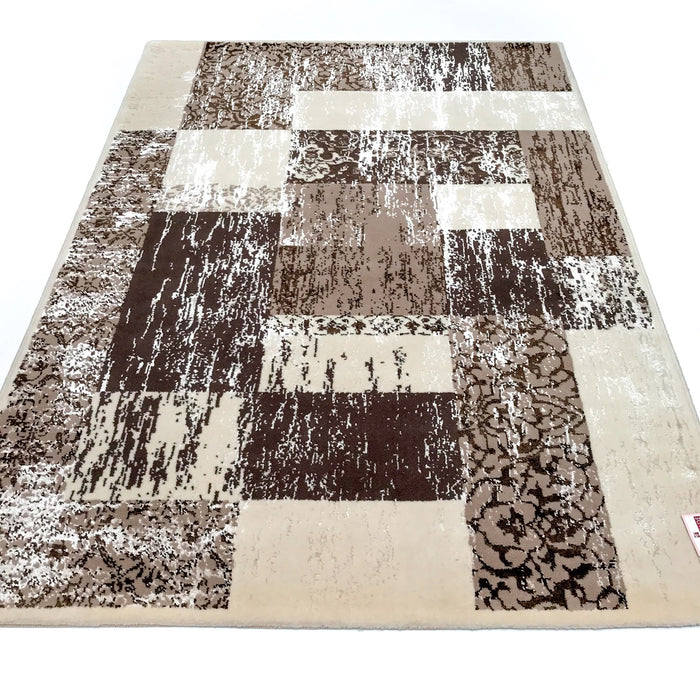 Soyut Desenli Makine Dokuma Halı — 80x150, 140x200 cm