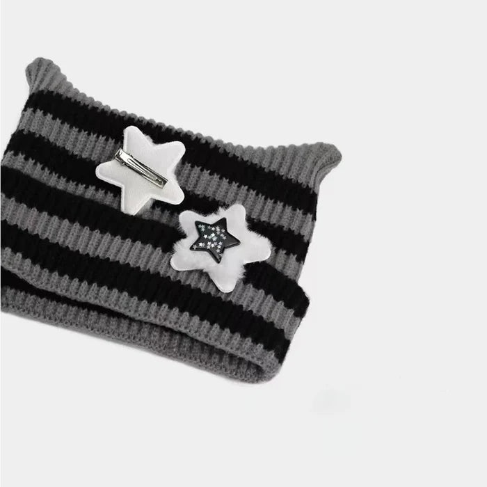 Striped Cat Ears Beanie Collection