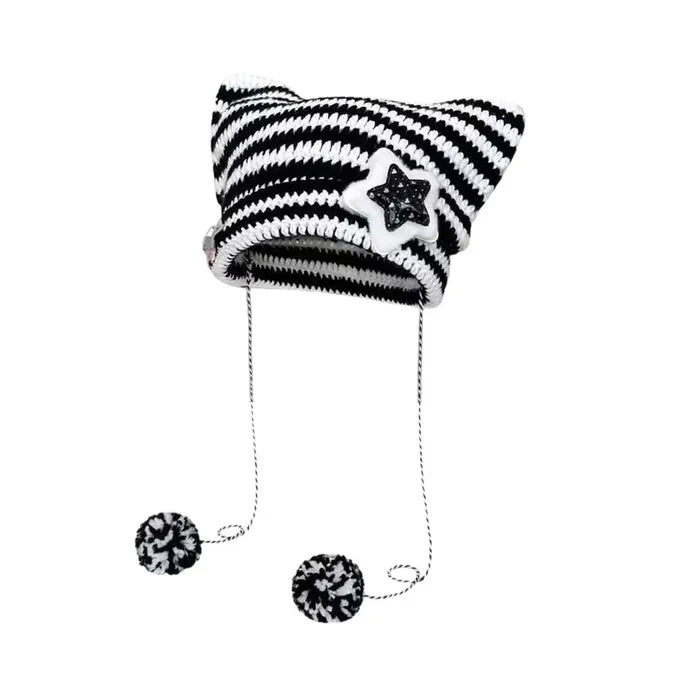 Striped Cat Ears Beanie Collection