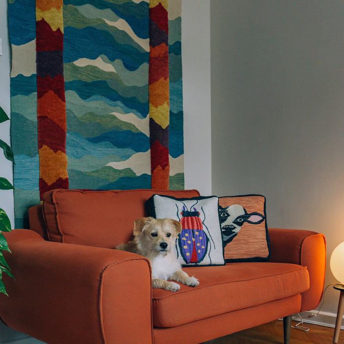 Studio Potato Kaleidoscope Yün El Dokuması Kilim — 80x140, 120x170, 160x210, 170x240 cm