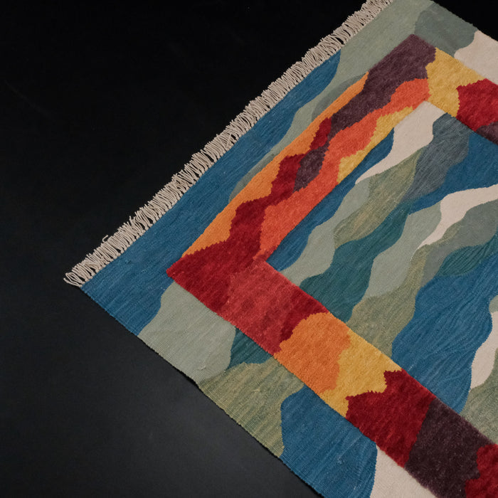 Studio Potato Kaleidoscope Yün El Dokuması Kilim