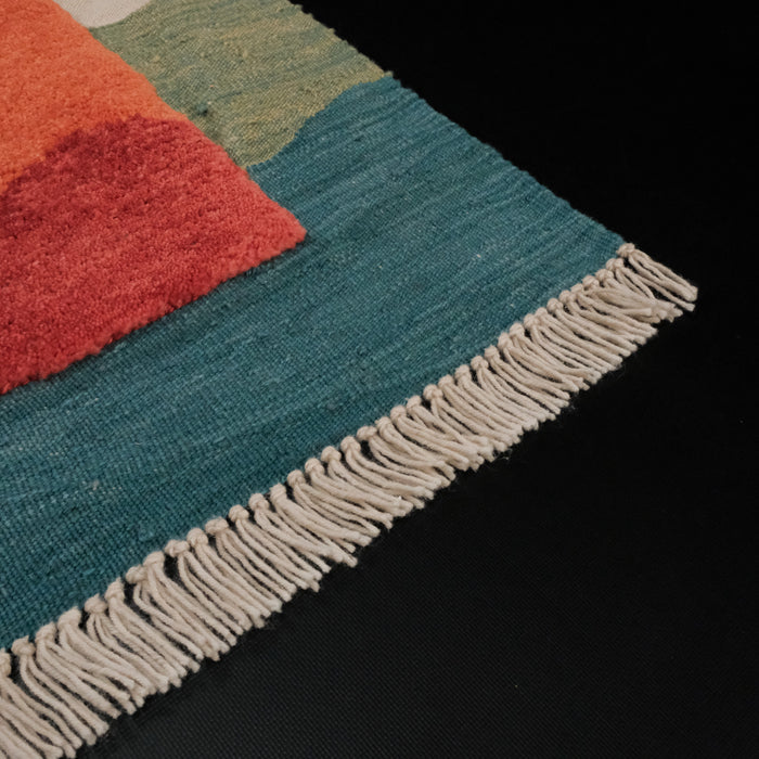 Studio Potato Kaleidoscope Yün El Dokuması Kilim