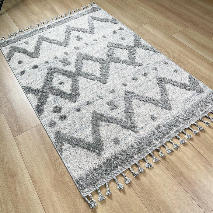 Sydney Serisi İskandinav Desenli Makine Dokuma Halı, gri, 80x150 – 200x300 cm — Halıcızade
