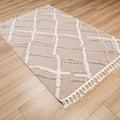 Terazzo Serisi İskandinav Desenli Makine Dokuma Bej Halı, 120x180 cm — Halıcızade