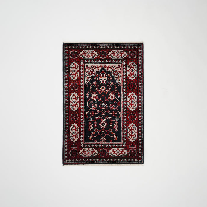 Tezgah Dokuma Tencel Bordo Seccade Halı