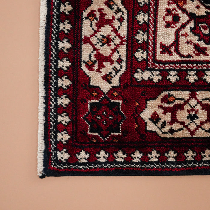 Tezgah Dokuma Tencel Bordo Seccade Halı