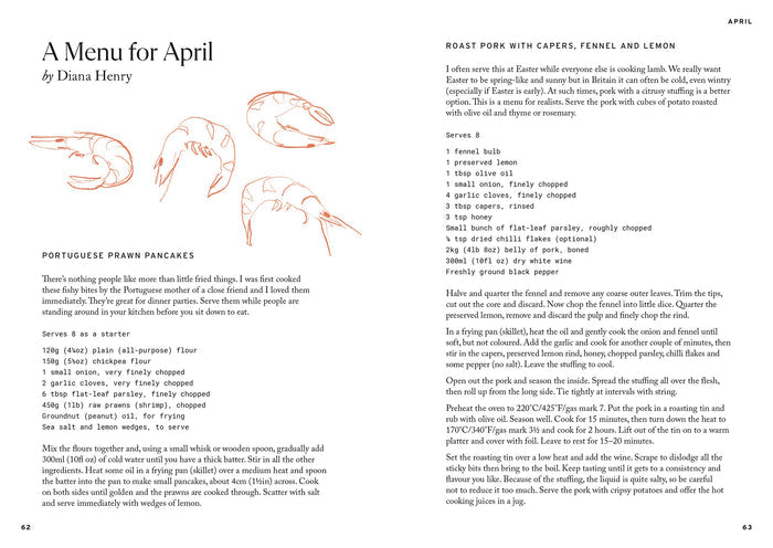 The Food Almanac: Recipes and Stories for a Year at the Table (Miranda York)