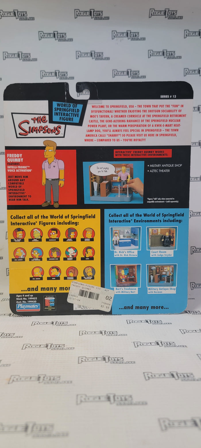 The Simpsons World of Springfield Freddy Quimby