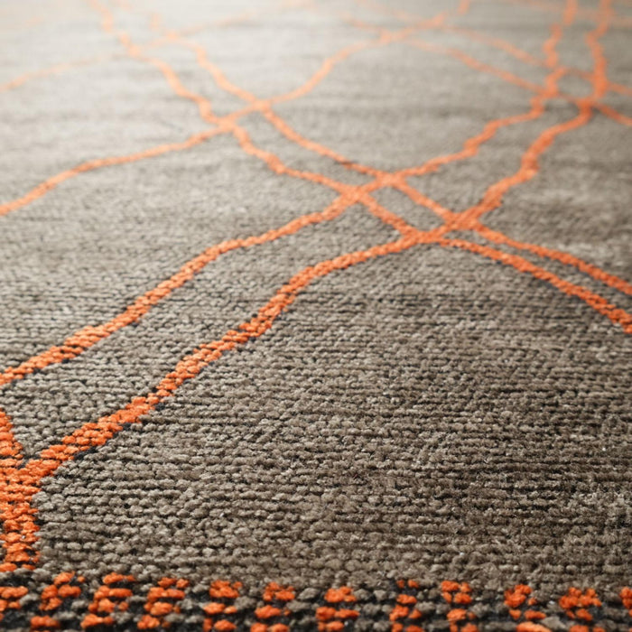 Eko Halı Tribal Geometrik Desenli Makine Dokuma Halı