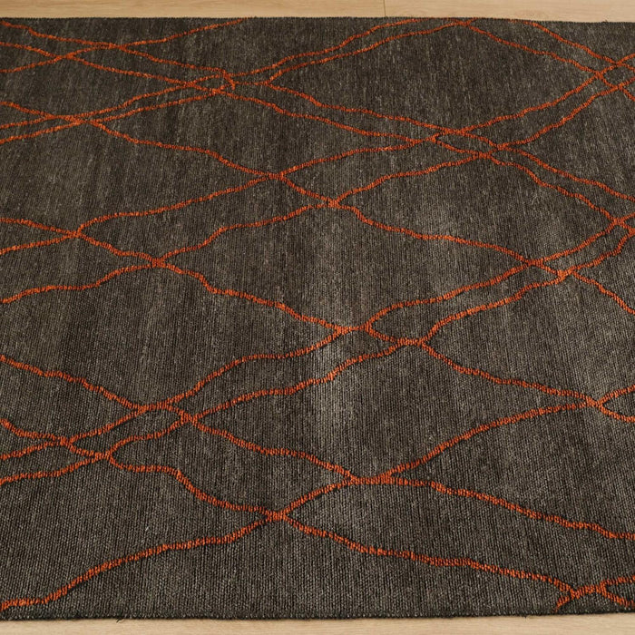 Eko Halı Tribal Geometrik Desenli Makine Dokuma Halı