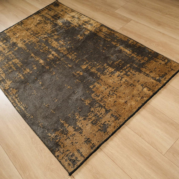 Tribal Serisi Soyut Desenli Makine Dokuma Halı, gri, 80x150 – 200x290 cm — Halıcızade