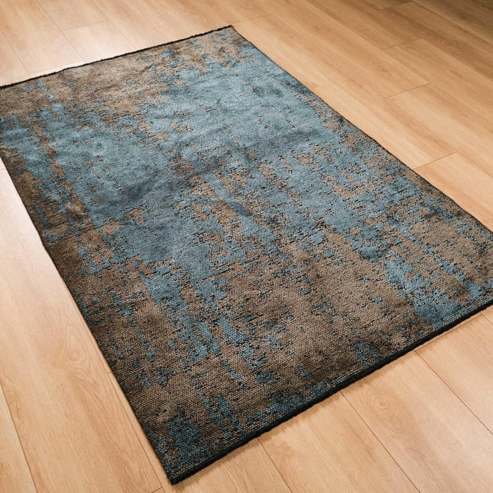 Tribal Serisi Soyut Desenli Makine Dokuma Halı, gri, 80x150 – 200x290 cm — Halıcızade