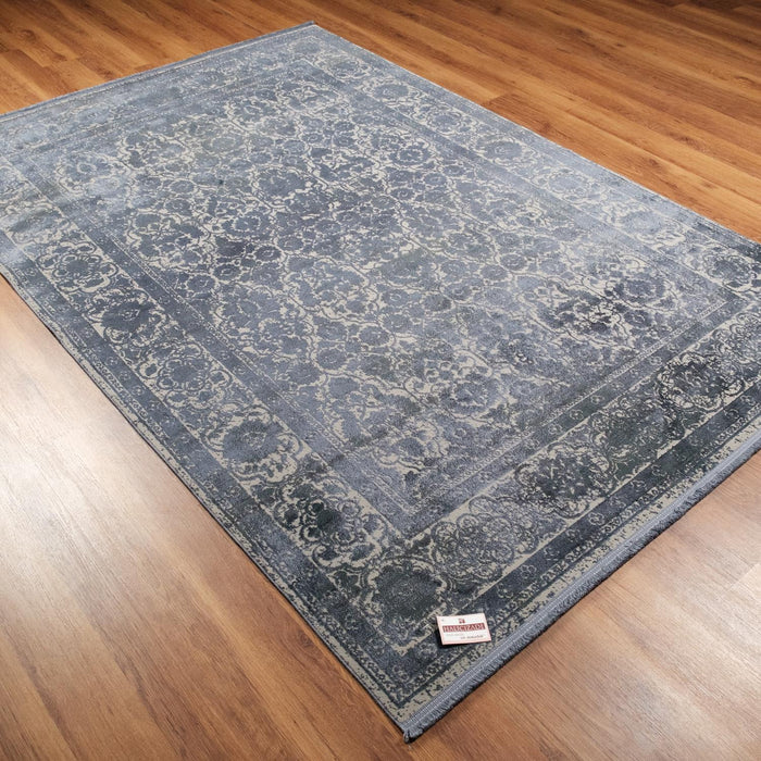 Verona Dyed Serisi Soyut Desenli Makine Dokuma Halı, antrasit, 160x230 cm — Halıcızade