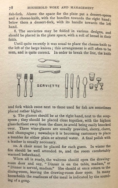 (Victorian) Annie Butterworth. Manual of Household Work and Management.