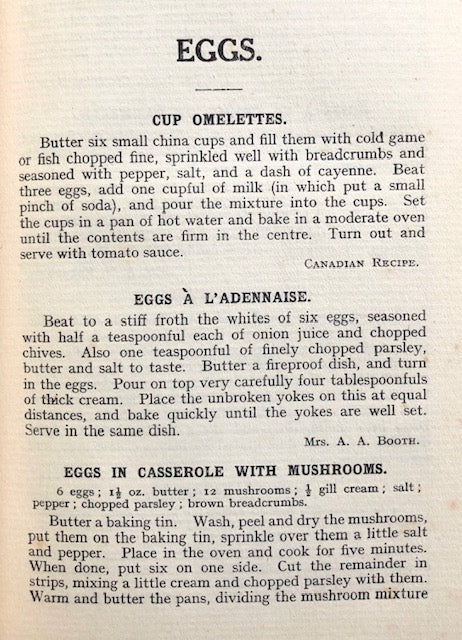 (Victorian) Mrs. W.H. Edwards.  Recipes Worth Trying.