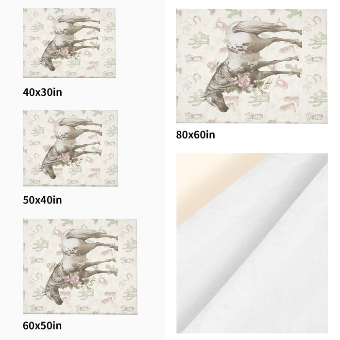Watercolor Horse Blanket - Cozy Corner