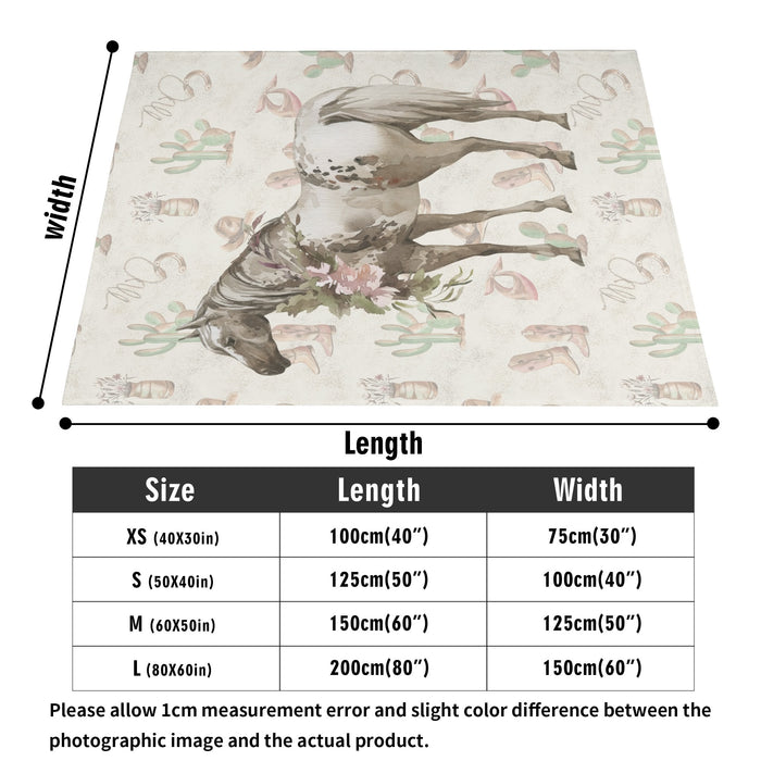 Watercolor Horse Blanket - Cozy Corner