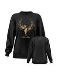 Women's Floral Skull Crew Neck - Muley Freak