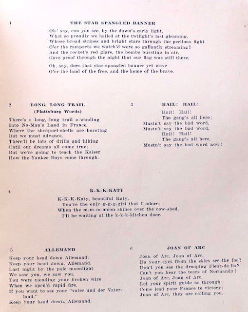 (WWI) Pacific Service Employees' Association Second Annual Dinner.