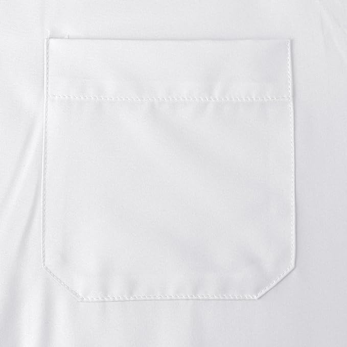 YAOHUOLE Men's Kaftan Abaya Thobe Button Up Long Sleeve Muslim Thobe Side Split Casual Abaya Robe White M