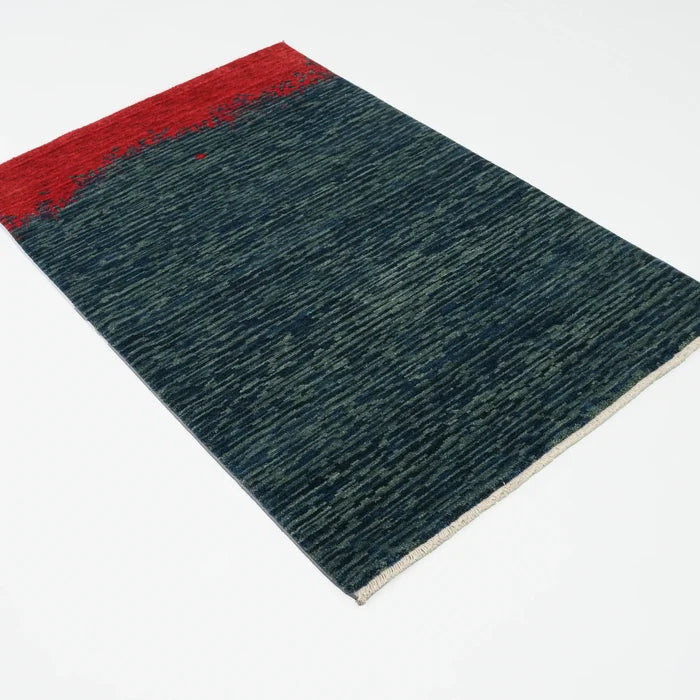 Yün Lacivert Tezgah Dokuma Baş Başa Seccade, 80x130 cm — Halıcızade