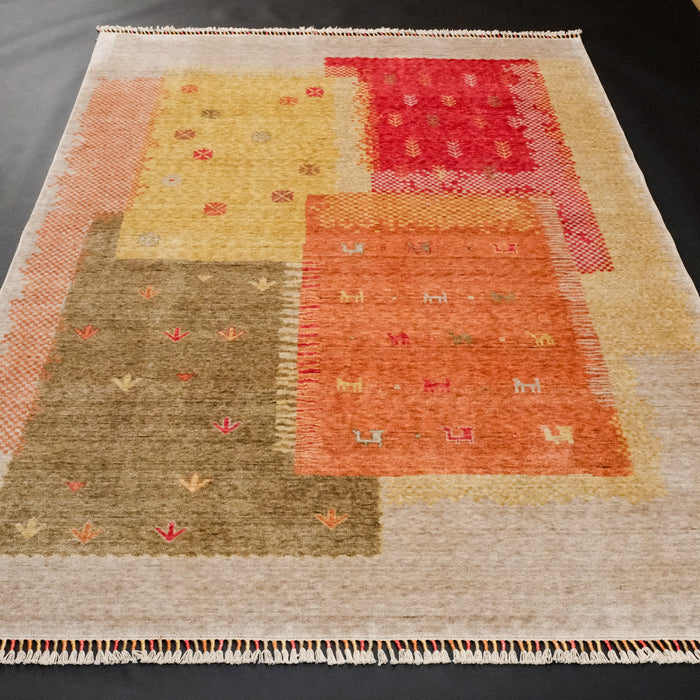 Zara Serisi Patchwork Desenli Tezgah Dokuma Halı — 90x150, 130x190, 90x290, 170x240 cm