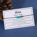 Zodiac Crystal Bead Bracelets - Aries Bracelet - Femboy Fatale
