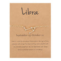 Zodiac Gold Constellation Bracelet - Libra Bracelet - Femboy Fatale